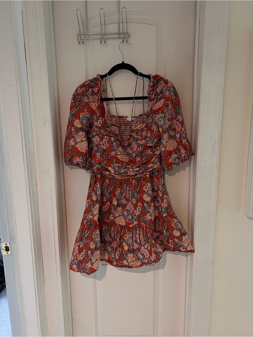 Love the Label Boho Floral Ruffle Mini Dress - XS